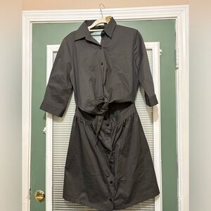 Bill Hallman Tie Front Dress Sz Small